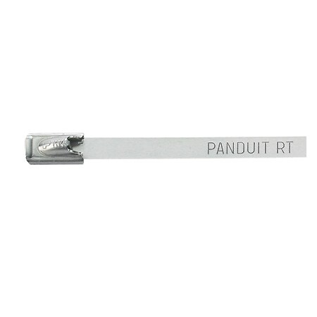 Panduit Retained Tnsn Tie, 304 SS, Hvy, 18.5 (470mm), .010 (, MRT4H-L4, PK 50 MRT4H-L4